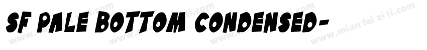 SF Pale Bottom Condensed字体转换